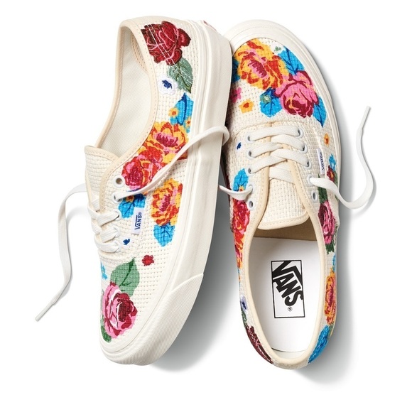 Vans Authentic 44 DX Anaheim Collection Floral Sneakers - Picture 1 of 16